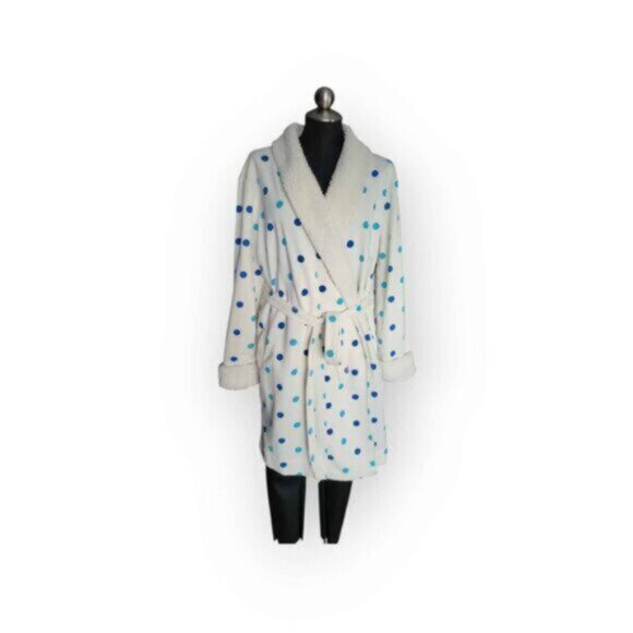 Denver Hayes Polkadot Housecoat Sz S/M - Picture 2 of 9